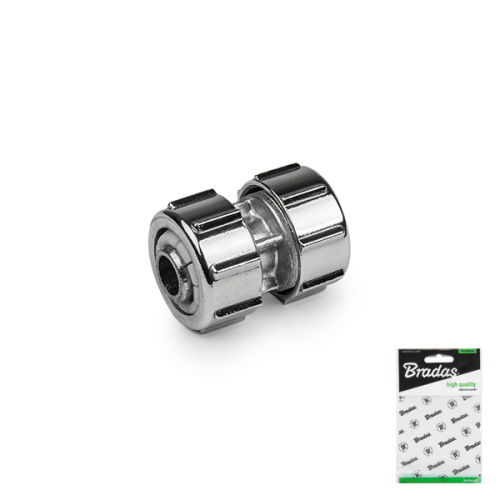 Reparator do połączenia węży CYNK CHROM / 1/2"-1/2" / woreczek ekspozycyjny