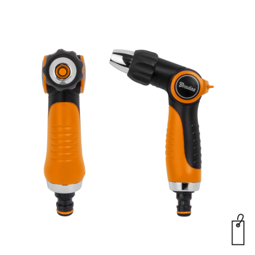 Regulowany pistolet prosty BLACK LINE / etykieta