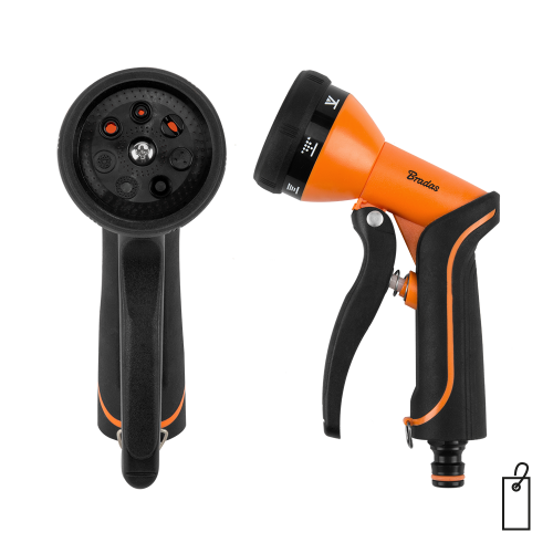 Pistolet 7-funkcyjny MULTI WATER BLACK LINE etykieta