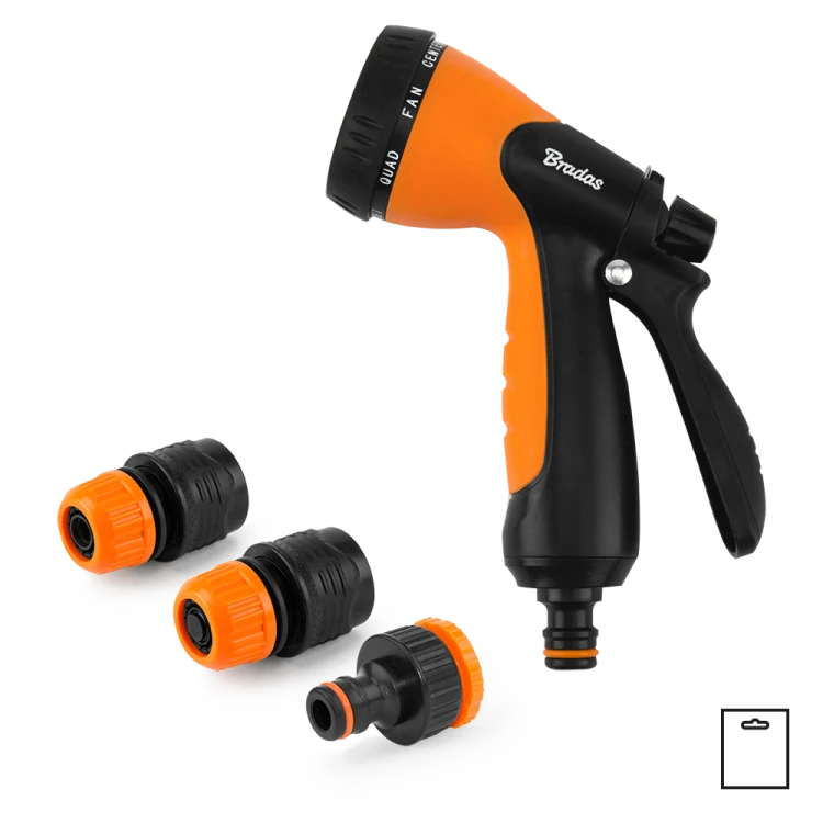 Zestaw armatury z pistoletem  8-funkcyjny m BLACK LINE / karta