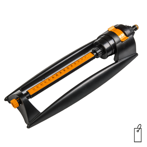 Regulowany zraszacz wahadłowy BLACK LINE / 15 dysz / etykieta