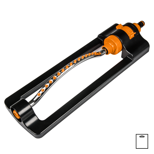 Zraszacz wahadłowy - aluminiowe ramię BLACK LINE / 16 dysz / karta