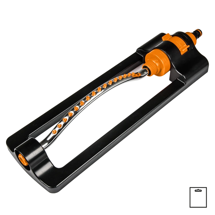 Zraszacz wahadłowy - aluminiowe ramię BLACK LINE / 16 dysz / karta
