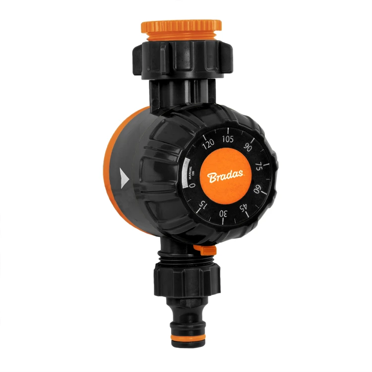 Mechaniczny zegar przepływu wody - gwint wew. BLACK LINE / 1"-3/4" / karta