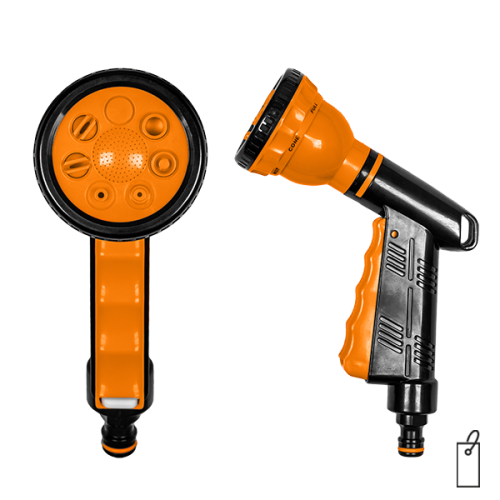 Pistolet 7-funkcyjny QUICK STOP BLACK LINE / etykieta