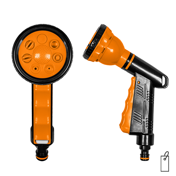 Pistolet 7-funkcyjny QUICK STOP BLACK LINE / etykieta