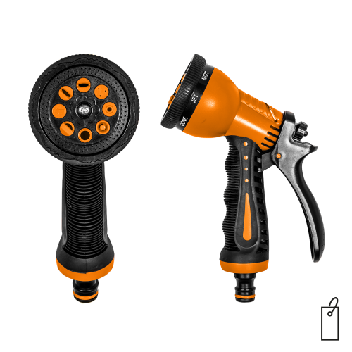 Pistolet 8-funkcyjny ZEBRA TWIN BLACK LINE etykieta