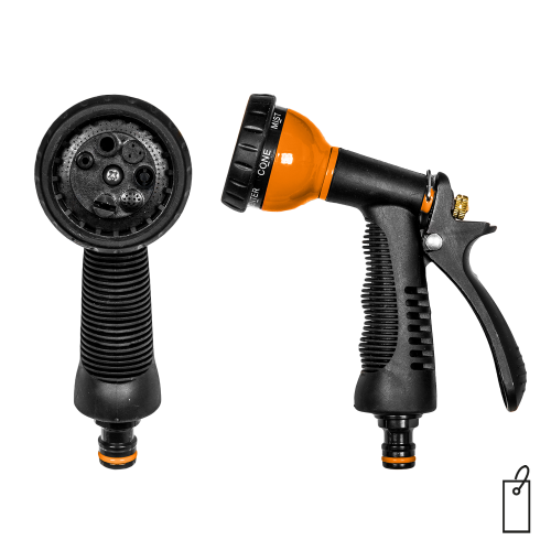 Pistolet 7-funkcyjny PROFI BLACK LINE / etykieta
