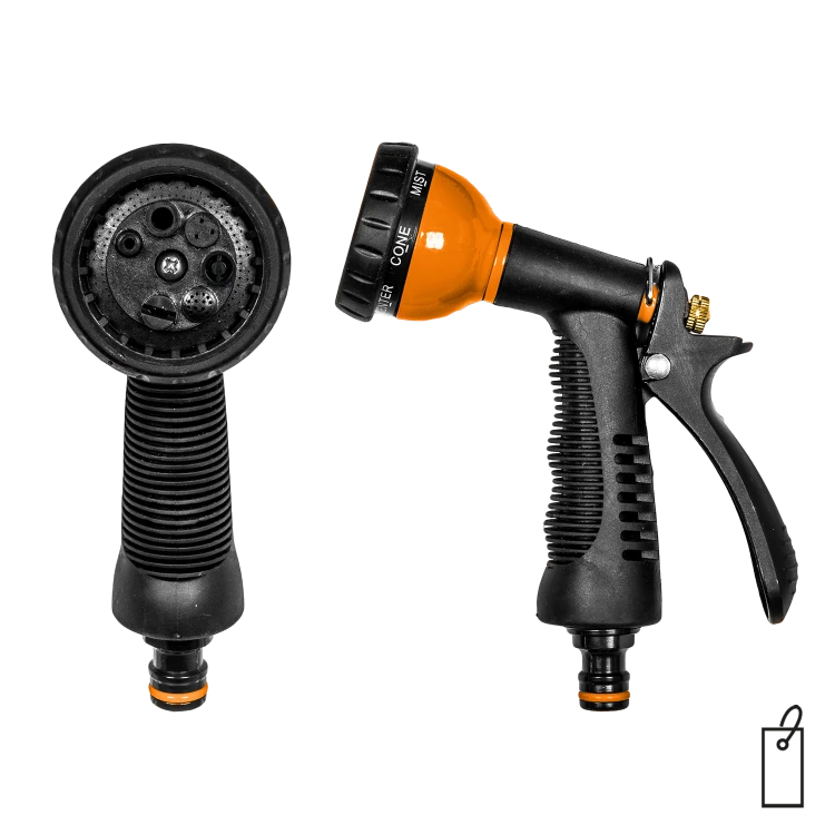 Pistolet 7-funkcyjny PROFI BLACK LINE / etykieta
