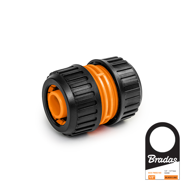 Reparator do połaczenia węży BLACK LINE 1/2" / etykieta
