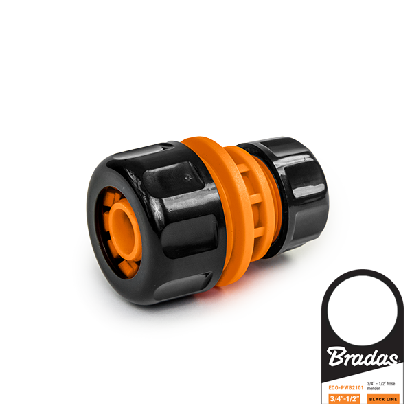Reparator - reduktor do połączenia węży BLACK LINE 3/4"-1/2" / etykieta