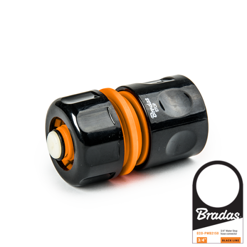 Szybkozłącze na wąż ze stopem POWER JET BLACK LINE / etykieta 3/4"