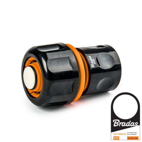 Szybkozłącze na wąż ze stopem POWER JET BLACK LINE / etykieta 1"
