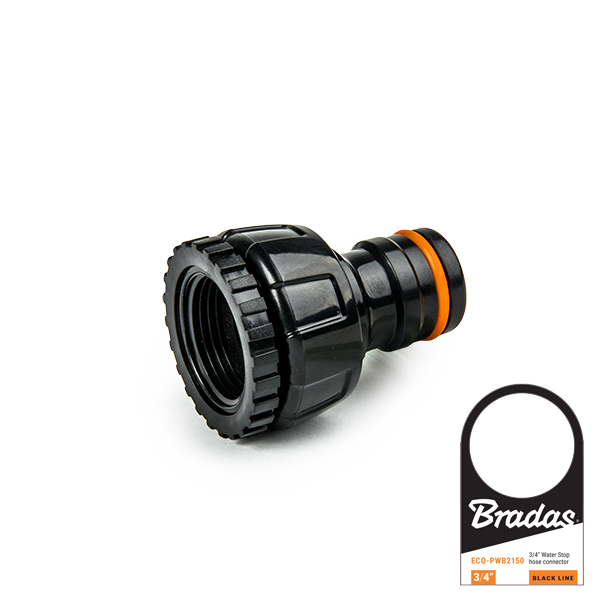 Przyłącze na kran POWER JET z redukcją - gwint wewnętrzny BLACK LINE / 1"-3/4" / etykieta