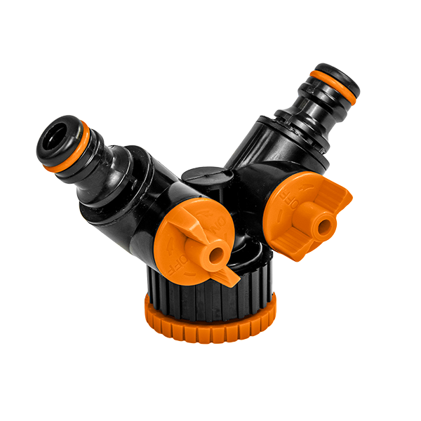 Rozdzielacz 2-drożny z zaworami BLACK LINE / GW 1"- 3/4" luz