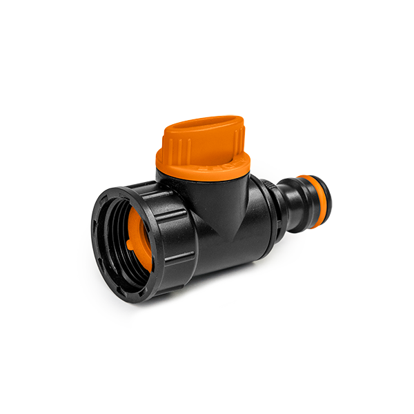 Zawór z nyplem - gwint wewnętrzny BLACK LINE / 3/4" / luz