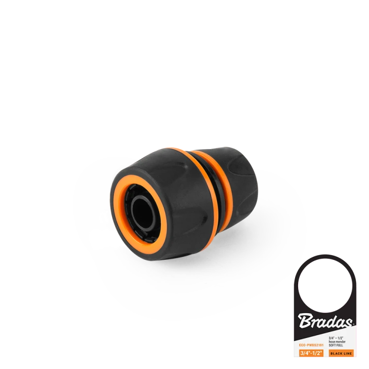 Reparator - reduktor do połączenia węży SOFT FULL BLACK LINE / 3/4" - 1/2" / etykieta 3/4" - 1/2"