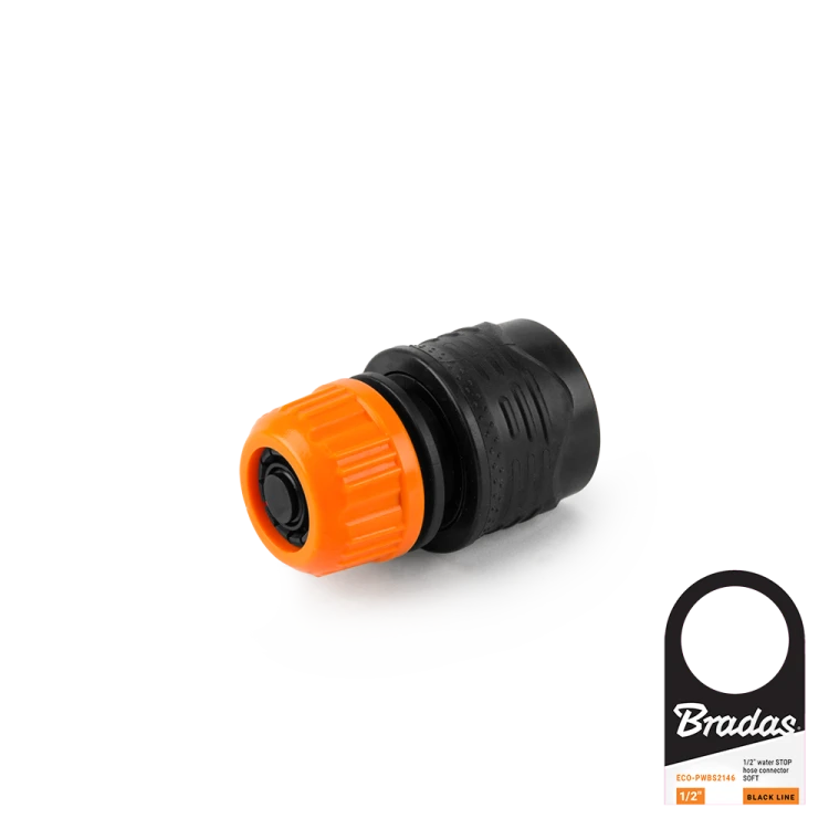 Szybkozłącze na wąż ze stopem SOFT BLACK LINE / etykieta 1/2"