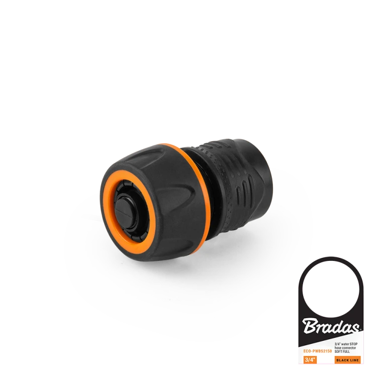 Szybkozłącze na wąż ze stopem SOFT FULL BLACK LINE / etykieta 3/4"