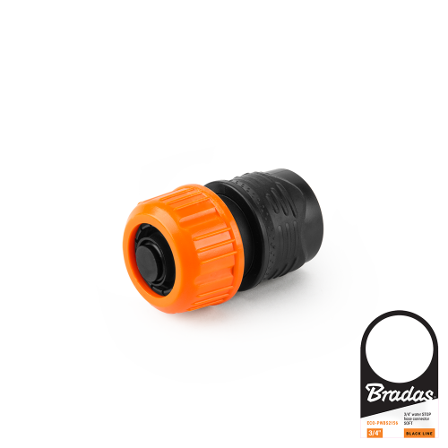Szybkozłącze na wąż ze stopem SOFT BLACK LINE / etykieta 3/4"