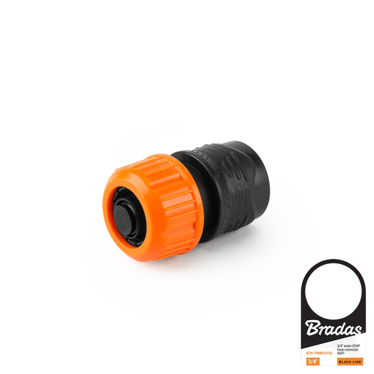 Szybkozłącze na wąż ze stopem SOFT BLACK LINE / etykieta 3/4"