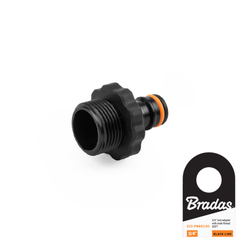 Przyłącze - gwint zewnętrzny SOFT BLACK LINE / 3/4" / etykieta