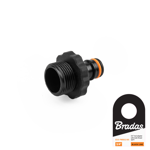 Przyłącze - gwint zewnętrzny SOFT BLACK LINE / 3/4" / etykieta