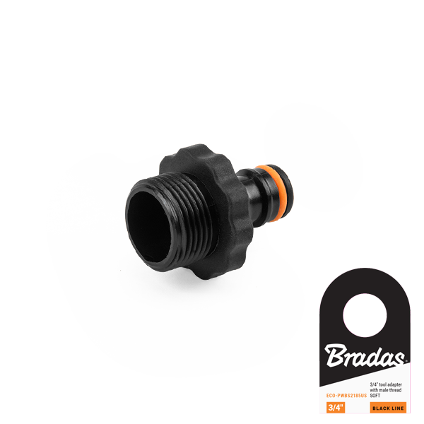 Adapter - gwint zewnętrzny US SOFT BLACK LINE / 3/4" / etykieta