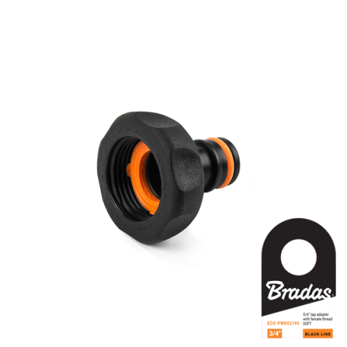 Przyłącze na kran - gwint wewnętrzny SOFT BLACK LINE / etykieta 3/4"