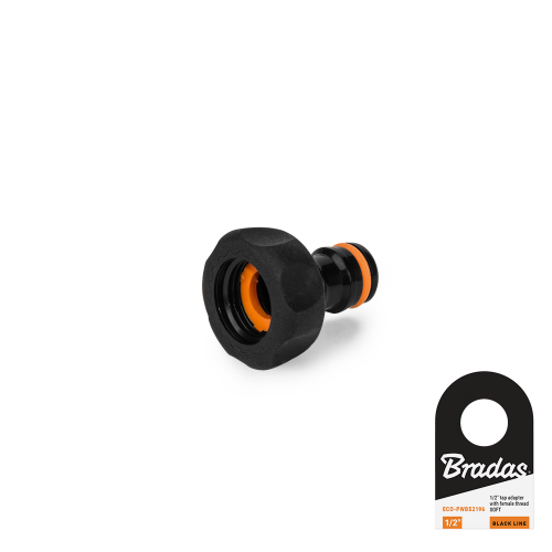Przyłącze na kran - gwint wewnętrzny SOFT BLACK LINE / etykieta 1/2"