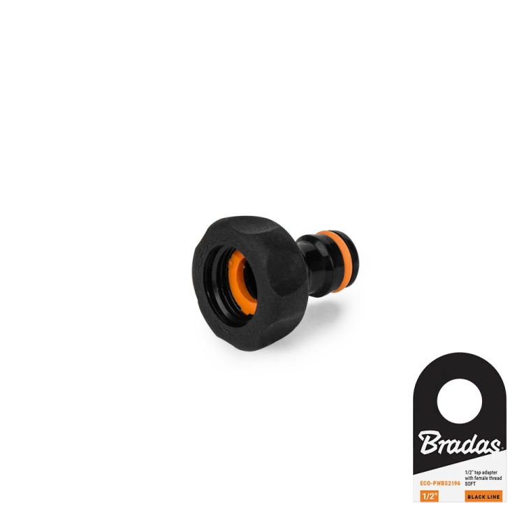 Przyłącze na kran - gwint wewnętrzny SOFT BLACK LINE / etykieta 1/2"