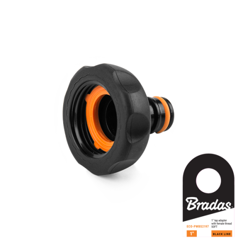 Przyłącze na kran - gwint wewnętrzny SOFT BLACK LINE / etykieta 1"