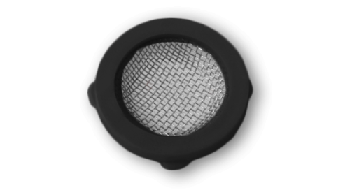 Uszczelka z filtrem - stal nierdzewna BLACK LINE / 3/4" / czarna / 50szt