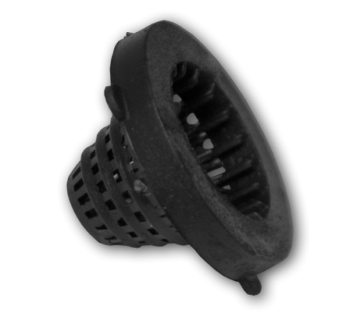 Uszczelka z filtrem - stożek BLACK LINE / 3/4" / black / 8szt