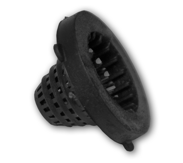 Uszczelka z filtrem - stożek BLACK LINE / 3/4" / black / 8szt
