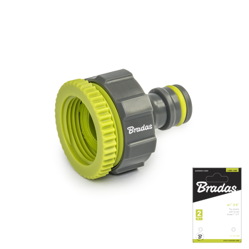 Przyłącze na kran z redukcją -  gwint wewnętrzny LIME LINE /  karta 3/4"-1/2"