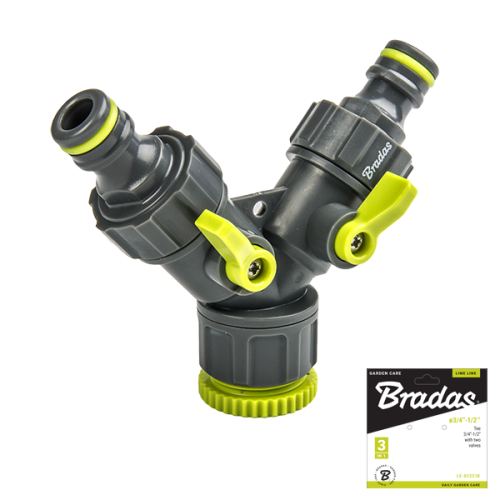 Rozdzielacz 2-drożny z zaworami LIME LINE / GW 3/4"-1/2" / karta