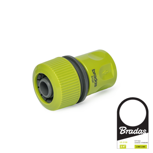 Szybkozłącze na wąż ze stopem LIME LINE / etykieta 3/4"