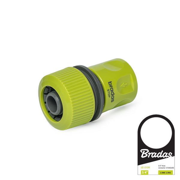 Szybkozłącze na wąż ze stopem LIME LINE / etykieta 3/4"