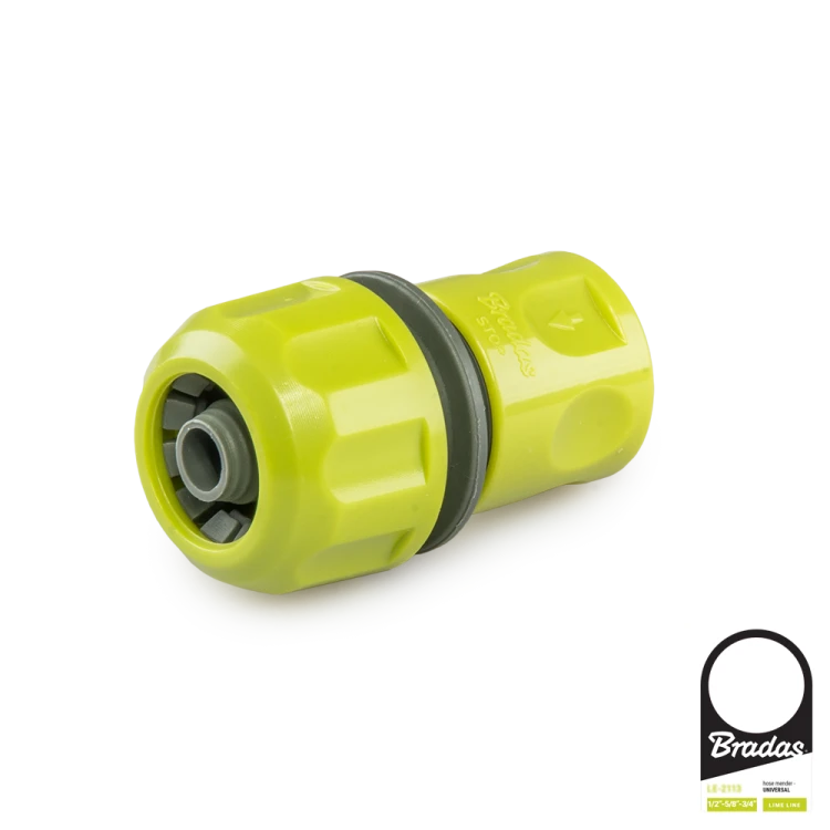 Szybkozłącze na wąż ze stopem LIME LINE / etykieta 1/2"-5/8"-3/4"