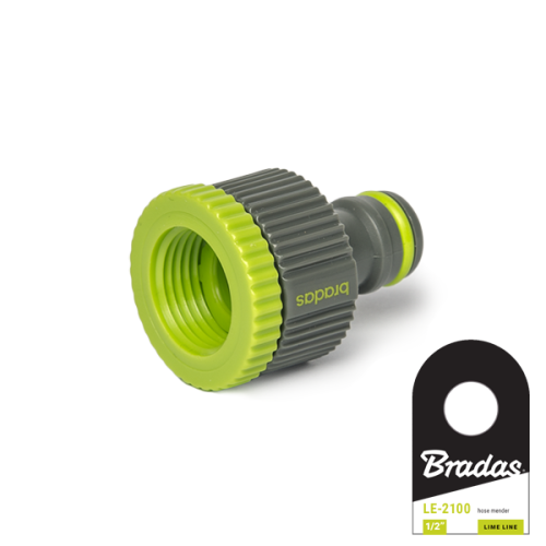 Przyłącze na kran z redukcją - gwint wewnetrzny LIME LINE / etykieta 3/4"-1/2"