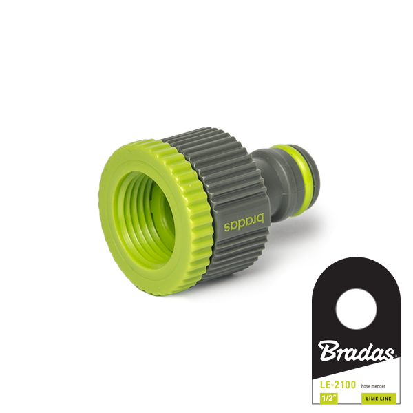 Przyłącze na kran z redukcją - gwint wewnetrzny LIME LINE / etykieta 3/4"-1/2"