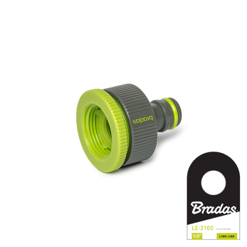 Przyłącze na kran z redukcją - gwint wewnętrzny LIME LINE / etykieta 1"-3/4"