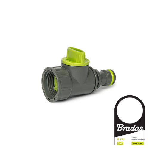 Zawór z nyplem - gwint wewnętrzny LIME LINE / 3/4" / etykieta
