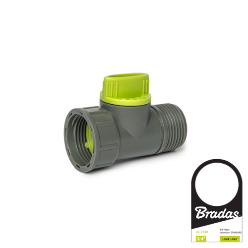 Zawór - gwint wewnętrzny i zewnętrzny LIME LINE / 3/4" / etykieta