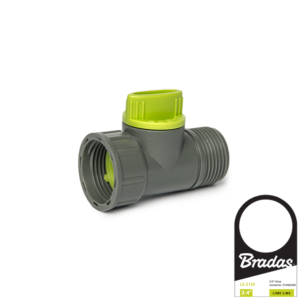Zawór - gwint wewnętrzny i zewnętrzny LIME LINE / 3/4" / etykieta