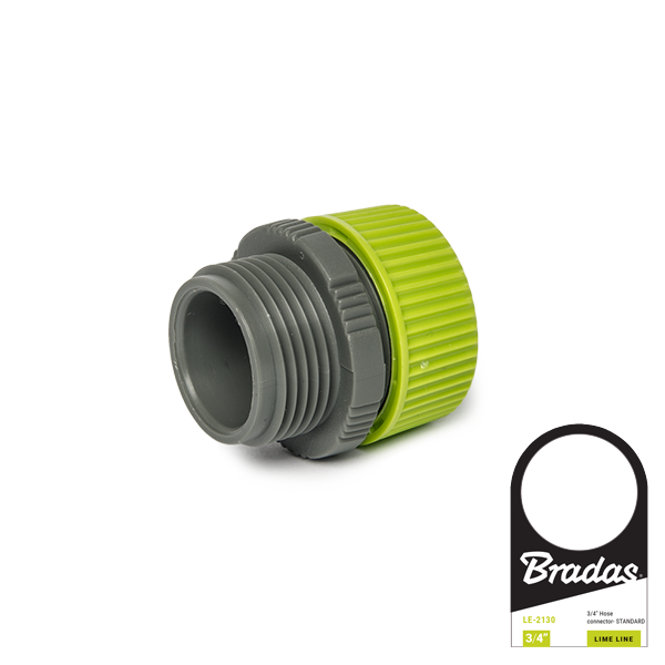 Reparator do połączenia węży - gwint zewnętrzny LIME LINE / 1/2" / GZ 3/4" / etykieta