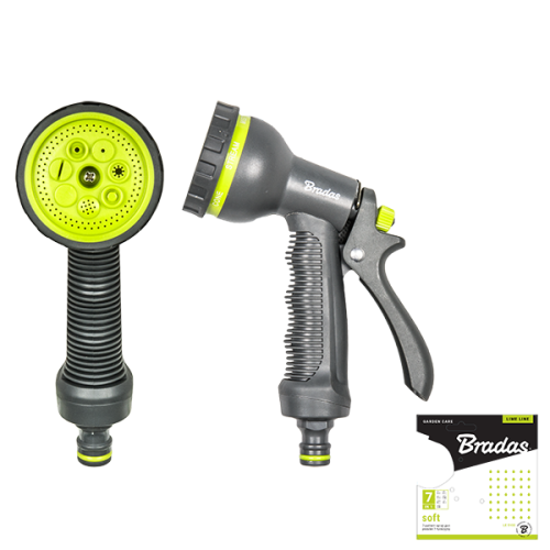 Pistolet 7-funkcyjny SOFT LIME LINE / karta