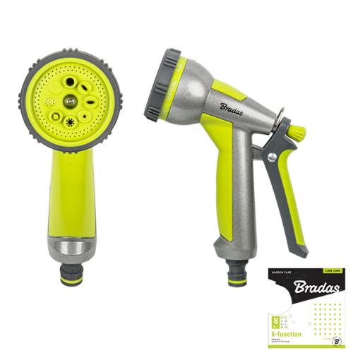 Metalowy pistolet 8-funkcyjny LIME LINE /  karta