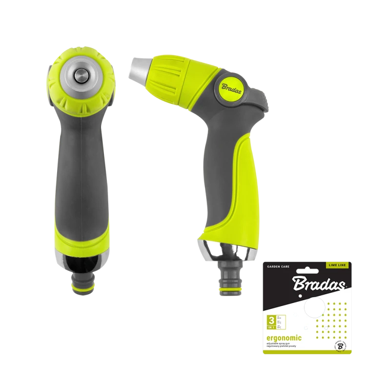 Regulowany pistolet  prosty ERGONOMIC LIME LINE / karta